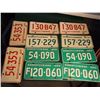 Image 1 : Lot Of 5 Sets Of Saskatchewan Licence Plates 70’s
