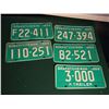 Image 1 : Lot Of 5 Saskatchewan Licence Plates, ‘69