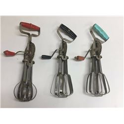 Lot (3) Vintage Hand Mixers