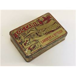 Lambert & Butler Log Cabin Flaked Gold Leaf Tobacco Tin, England