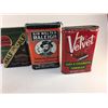 Image 4 : Lot (4) Pocket Tobacco Tins (Velvet, Raleigh, Half & Half, Prince Albert)