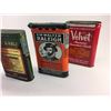 Image 7 : Lot (4) Pocket Tobacco Tins (Velvet, Raleigh, Half & Half, Prince Albert)