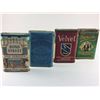 Image 1 : Lot (4) Pocket Tobacco Tins (Tuxedo, Bond Street, Edgeworth, Velvet)