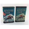 Image 2 : Lot (2) Different Kentucky Club Pocket Tobacco Tins, (1 Is Full)