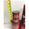Image 3 : Lot (4) Vintage Blue Ribbon Baking Powder Tins