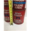 Image 4 : Lot (4) Vintage Blue Ribbon Baking Powder Tins