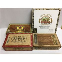 Lot (4) Cigar Boxes