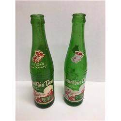 Lot (2) Different Mountain Dew Hillbilly Bottles