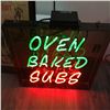 Image 1 : Working NEON Sign 24 x 24" Oven Baked Subs