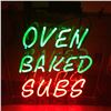Image 3 : Working NEON Sign 24 x 24" Oven Baked Subs