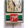 Image 5 : Light Up 7-Up Advertising Sign (Minute Hand Loose And Flickers, Needs Work)