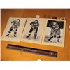 Image 1 : Lot of 3 Beehive Photo’s – Syd Abel, Ted Lindsay & Peter Goegan