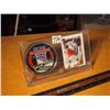 Image 1 : Wayne Gretzky Hockey Card & NY Rangers Puck In Presentation Holder Stand