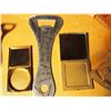 Image 5 : Lot of Misc (Leather Wallet, Mirrors, Novelty Bottle Opener, Whale Bottle Opener, Melfort Grains)
