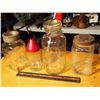 Image 1 : Lot of Glass Jars (4)(Perfect Seal, Nabob, Jewel, and Tilt-a-Spoon