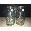 Image 2 : Crown Jars (2), W/ 1 Glass Lid
