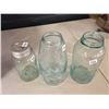Image 1 : Mason Jars (3) W/ 1 Metal Lid With Porcelain Base