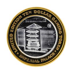 .999 Silver Imperial Palace Hotel & Casino Nevada $10 Gaming Token Limited Editi