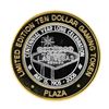 Image 2 : .999 Silver Plaza Las Vegas, NV $10 Casino Limited Edition Gaming Token