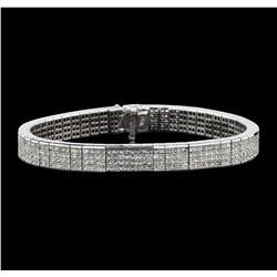 18KT White Gold 10.50ctw Diamond Bracelet