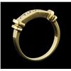 Image 4 : 14K Yellow Gold 0.25ctw Diamond Ring