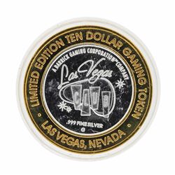 .999 Silver Las Vegas Club $10 Casino Gaming Token Limited Edition