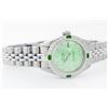 Image 2 : Rolex Stainless Steel Emerald and Diamond Datejust Ladies Wristwatch