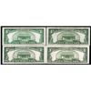 Image 2 : Lot of (4) 1934/A/C/D $5 Silver Certificate Notes