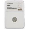Image 1 : 1873 Seated Liberty Half Dime Coin NGC AU55