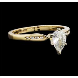 14KT Yellow Gold 0.56ctw Diamond Ring