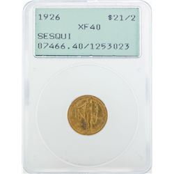 1926 $2 1/2 Sesquicentennial Gold Coin PCGS XF40
