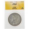 Image 1 : 1901 $1 Morgan Silver Dollar Coin Cleaned ANACS F12 Details