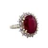 Image 1 : 14KT Yellow Gold 9.73ct Ruby and Diamond Ring