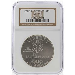 2002-P $1 Salt Lake Olympics Silver Coin NGC MS70