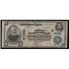 Image 1 : 1902 $5 The Mellon National Bank of Pittsburgh, PA National Currency Note