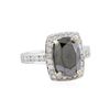 Image 1 : 14KT White Gold 4.83ctw Fancy Black Diamond Ring