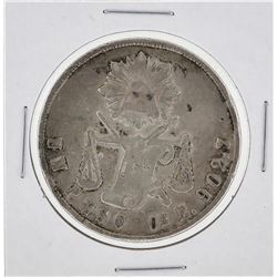1873 OaE Mexico Un Peso Silver Coin