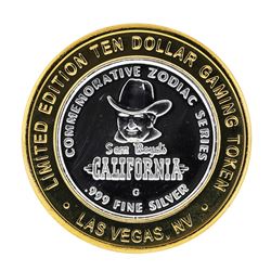 .999 Fine Silver Sam Boyd's California $10 Casino Limted Edition Gaming Token
