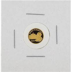 2000 $25 George Washington Republic of Liberia Gold Coin