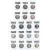 Image 1 : 1986-2003 $1 American Silver Eagle Coin Set ICG MS69