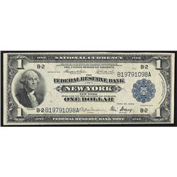 1918 $1 Federal Reserve Bank Note New York