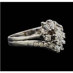14KT White Gold 1.08ctw Diamond Ring