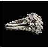 Image 1 : 14KT White Gold 1.08ctw Diamond Ring