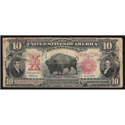 1901 $10 Bison Legal Tender U.S. Currency Note