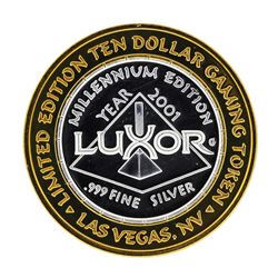 .999 Fine Silver The Luxor Las Vegas, Nevada $10 Casino Limted Edition Gaming To