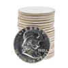 Image 1 : Roll of (20) 1963 Brilliant Uncirculated Franklin Half Dollar Coins