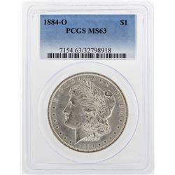 1884-O $1 Morgan Silver Dollar Coin PCGS MS63