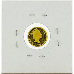 1990 Cook Islands $25 Gold Proof Coin