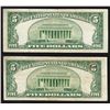 Image 2 : Lot of (2) 1953 $5 Legal Tender Notes