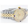 Image 3 : Rolex Mens Two Tone Diamond and Sapphire Datejust Wristwatch